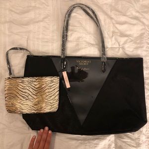 Victoria’s Secret tote and clutch